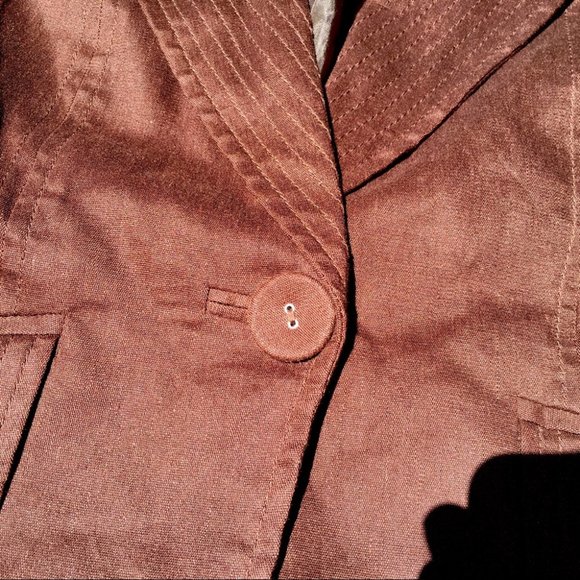 Apt. 9 Women’s Brown Blazer Linen Size 4 - Picture 8 of 8